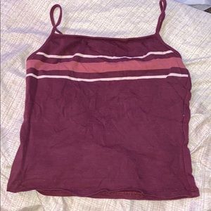 Garage Crop Top Maroon